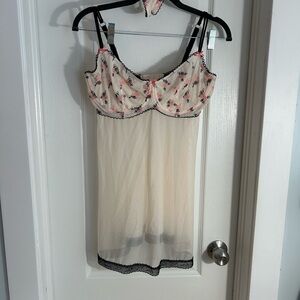 ADORE ME size medium Floral Lace Trim Chemise